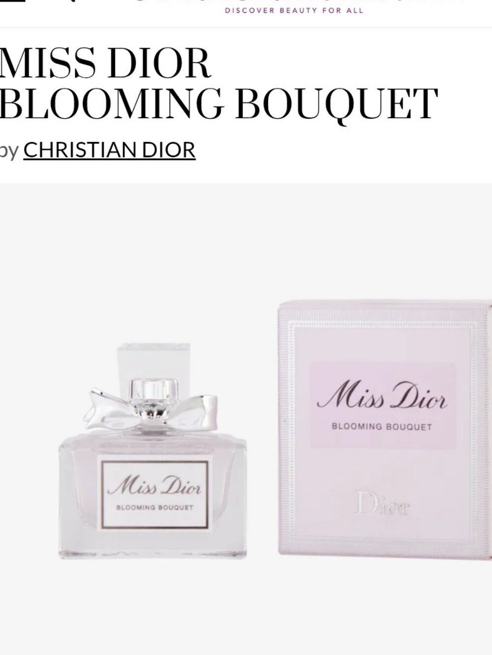 Miss Dior Blooming Bouquet mini .17 oz